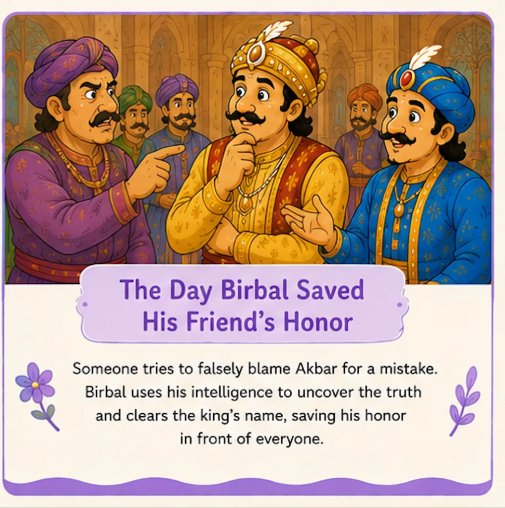 The Day Birbal Saved His Friend's Honor - Akbar and Birbal Friendship Story for Kids