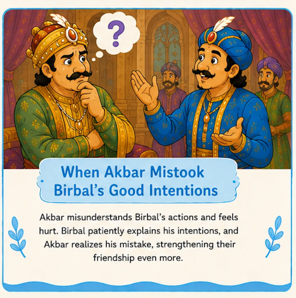 When Akbar Mistook Birbal's Good Intentions - Akbar and Birbal Friendship Story for Kids