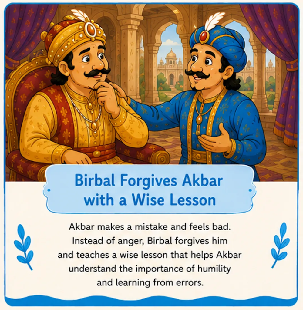 Birbal Forgives Akbar with a Wise Lesson - Akbar and Birbal Friendship Story for Kids