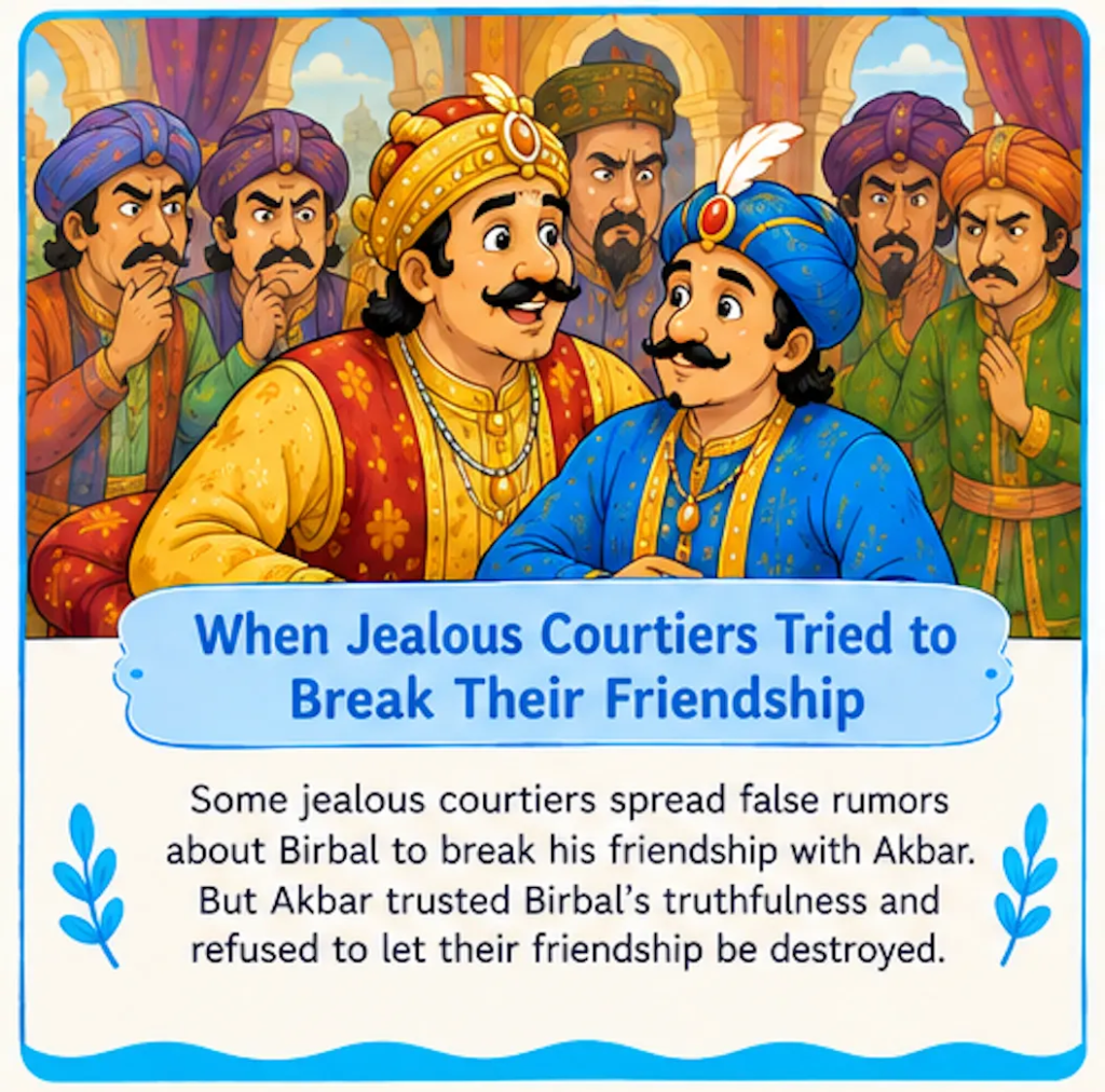 When Jealous Courtiers Tried to Break Their Friendship - Akbar and Birbal Friendship Story for Kids