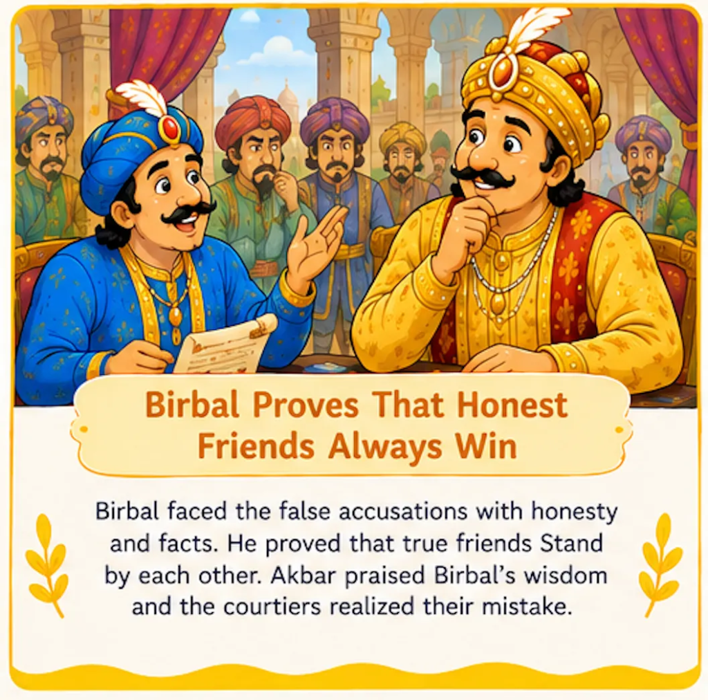 Birbal Proves That Honest Friends Always Win - Akbar and Birbal Friendship Story for Kids