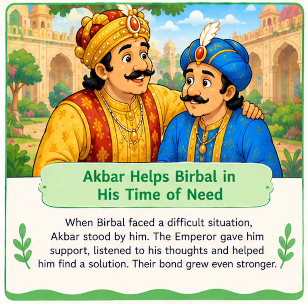 Akbar Helps Birbal in His Time of Need - Akbar and Birbal Friendship Story for Kids