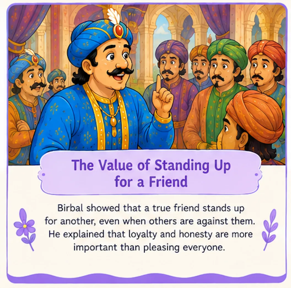 The Value of Standing Up for a Friend - Akbar and Birbal Friendship Story for Kids