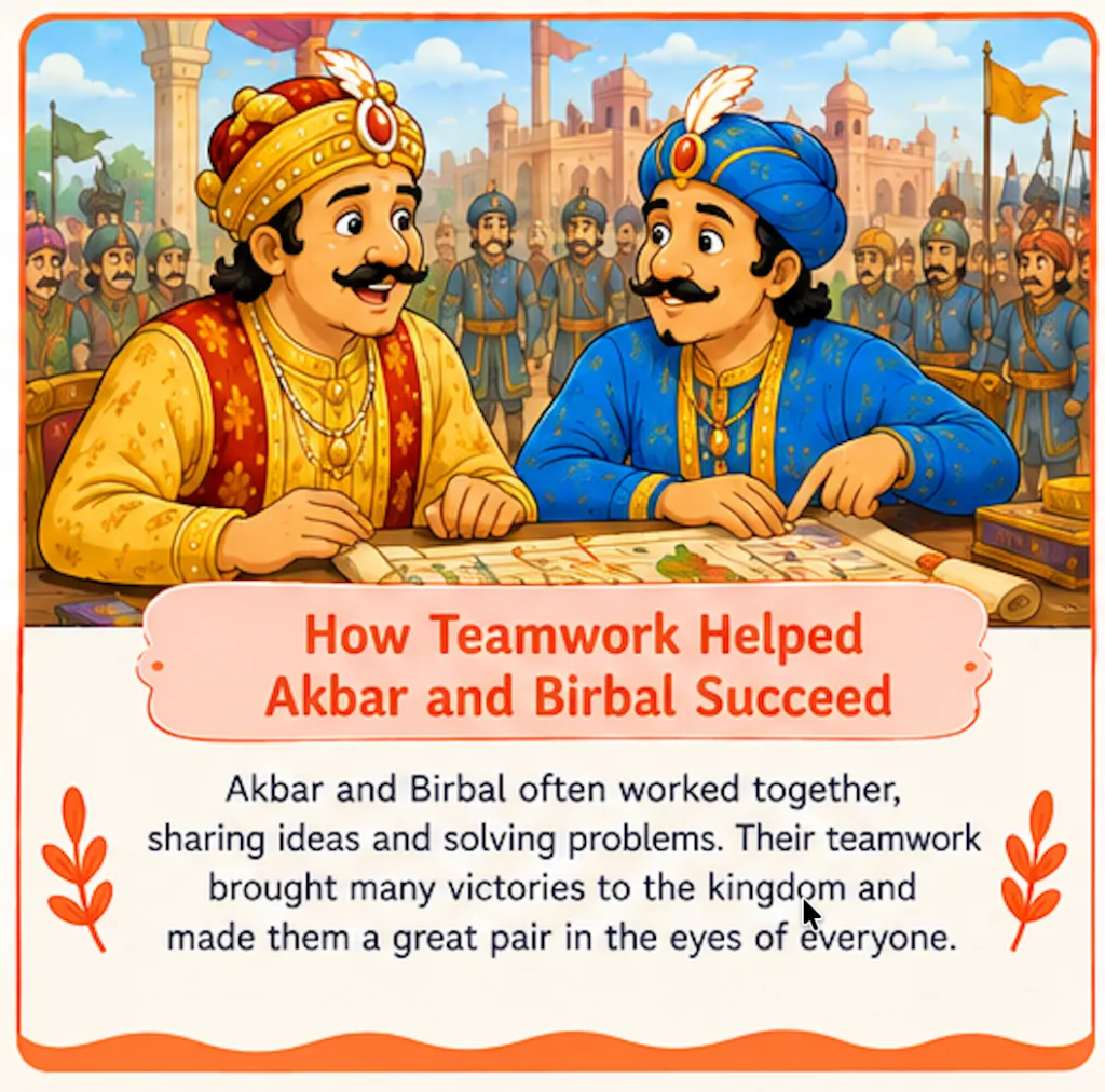 How Teamwork Helped Akbar and Birbal Succeed - Akbar and Birbal Friendship Story for Kids