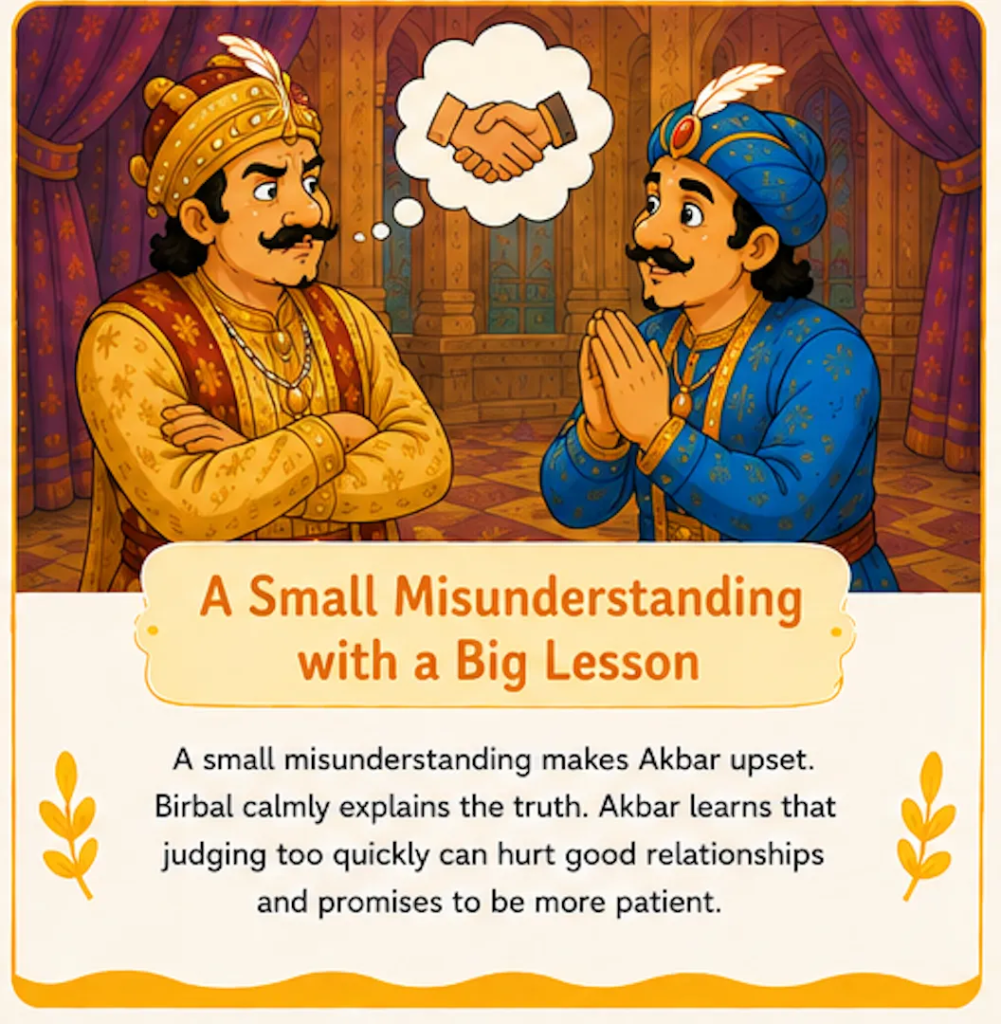 A Small Misunderstanding with a Big Lesson - Akbar and Birbal Friendship Story for Kids