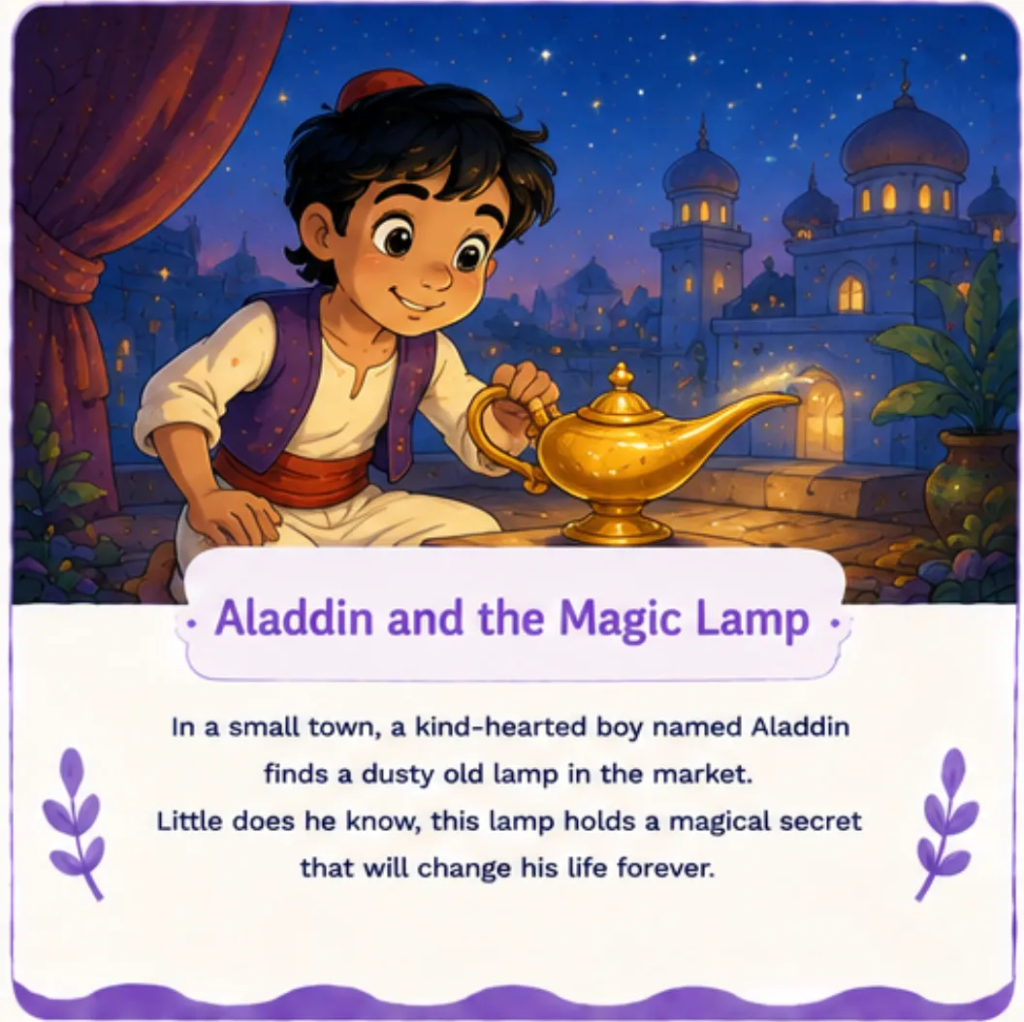 Aladdin and the Magic Lamp - Aladdin Bedtime Story for Children
