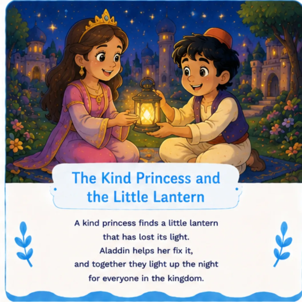 The Kind Princess and the Little Lantern - Aladdin Bedtime Story for Children