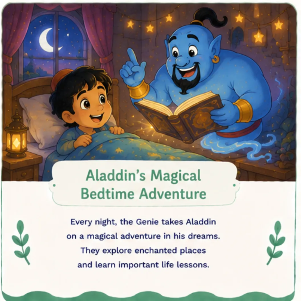 Aladdin’s Magical Bedtime Adventure - Aladdin Bedtime Story for Children