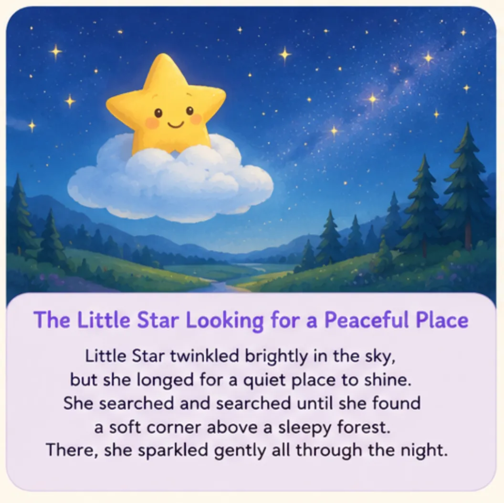 The Little Star Looking for a Peaceful Place - Calming Bedtime Stories for Kids