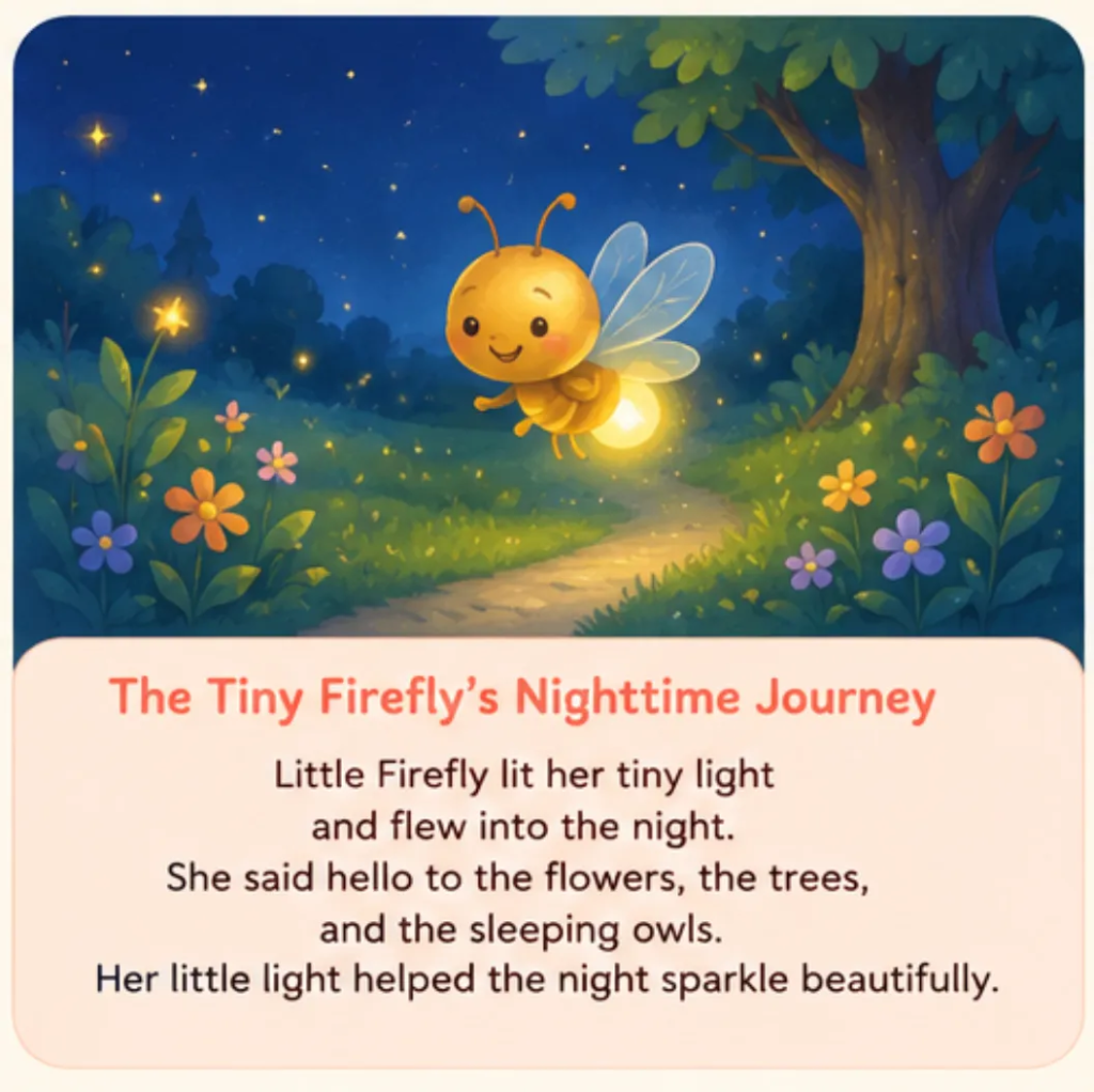 The Tiny Firefly’s Nighttime Journey - Calming Bedtime Stories for Kids