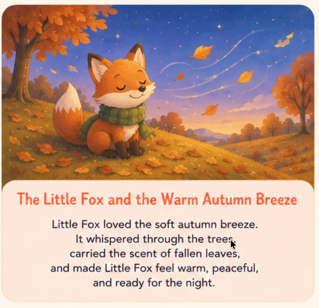 The Little Fox and the Warm Autumn Breeze - Calming Bedtime Stories for Kids