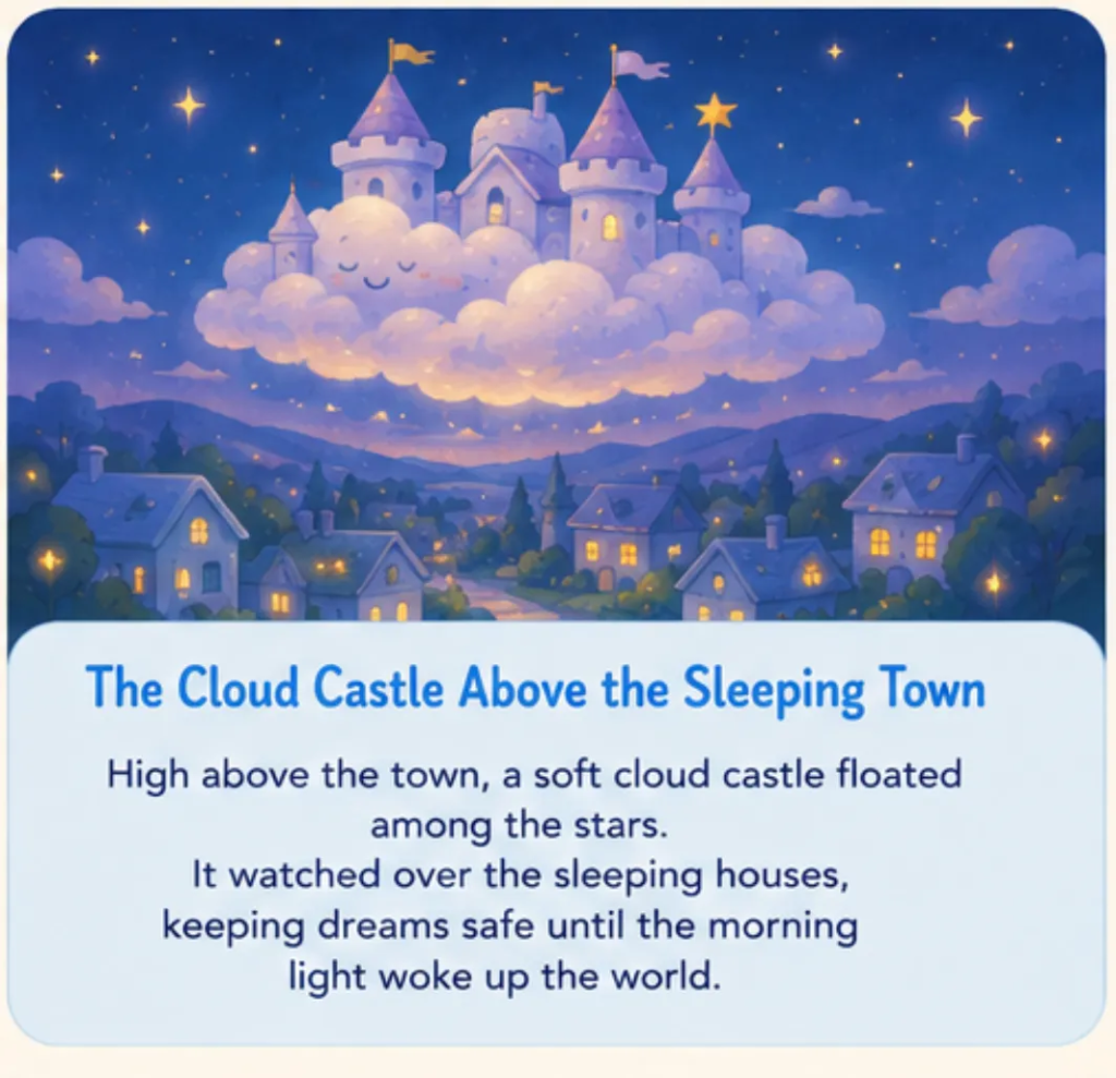 The Cloud Castle Above the Sleeping Town - Calming Bedtime Stories for Kids