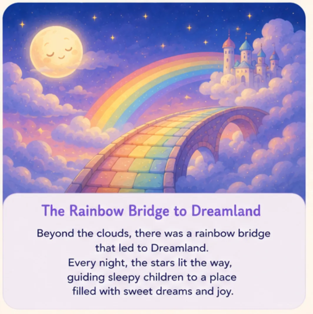 The Rainbow Bridge to Dreamland - Calming Bedtime Stories for Kids