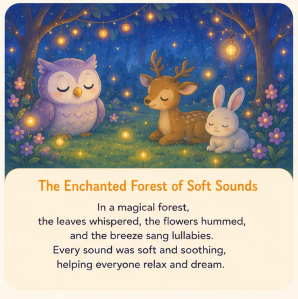 The Enchanted Forest of Soft Sounds - Calming Bedtime Stories for Kids