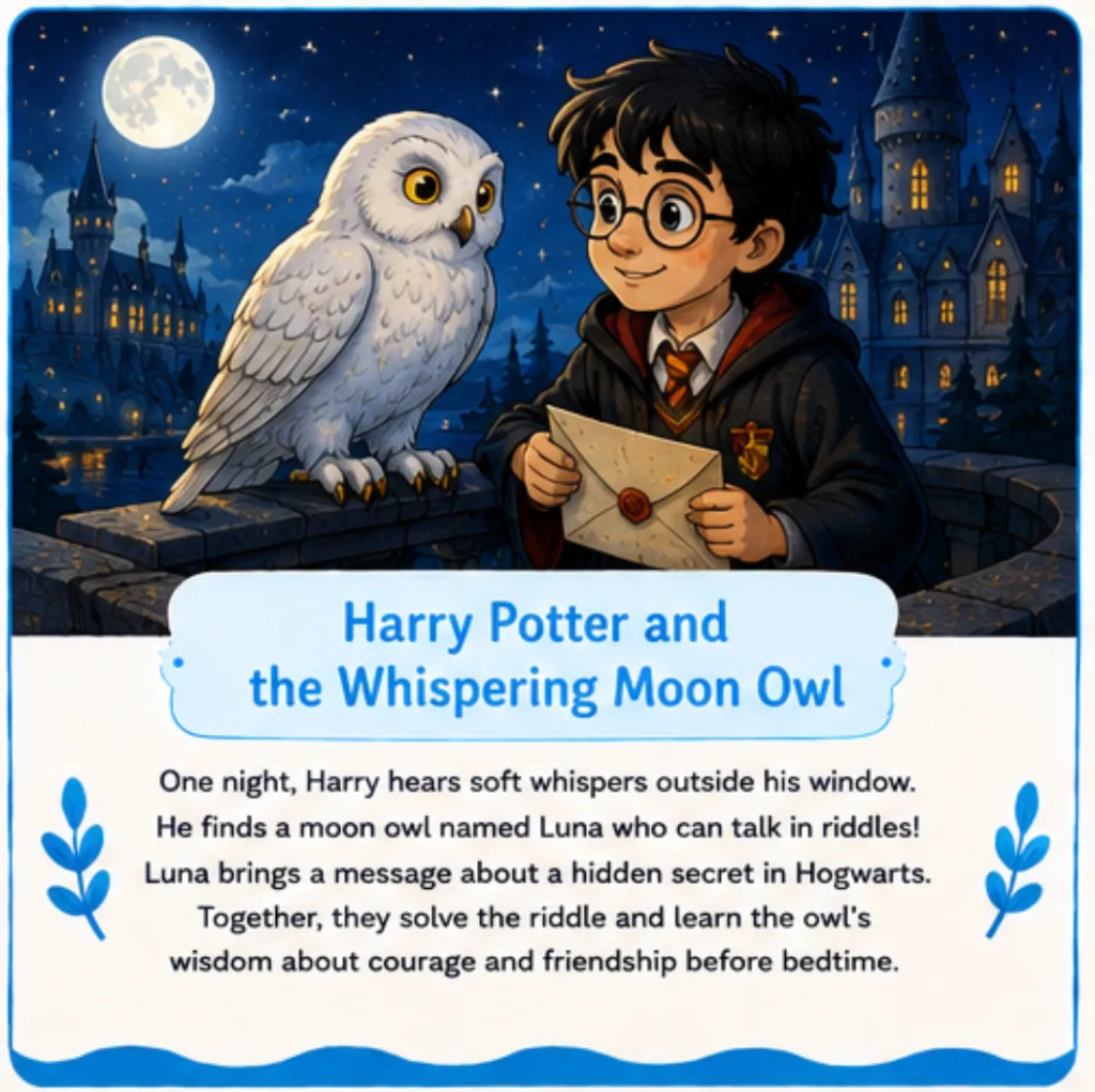 Harry Potter and the Whispering Moon Owl - Harry Potter Bedtime Story for Kids