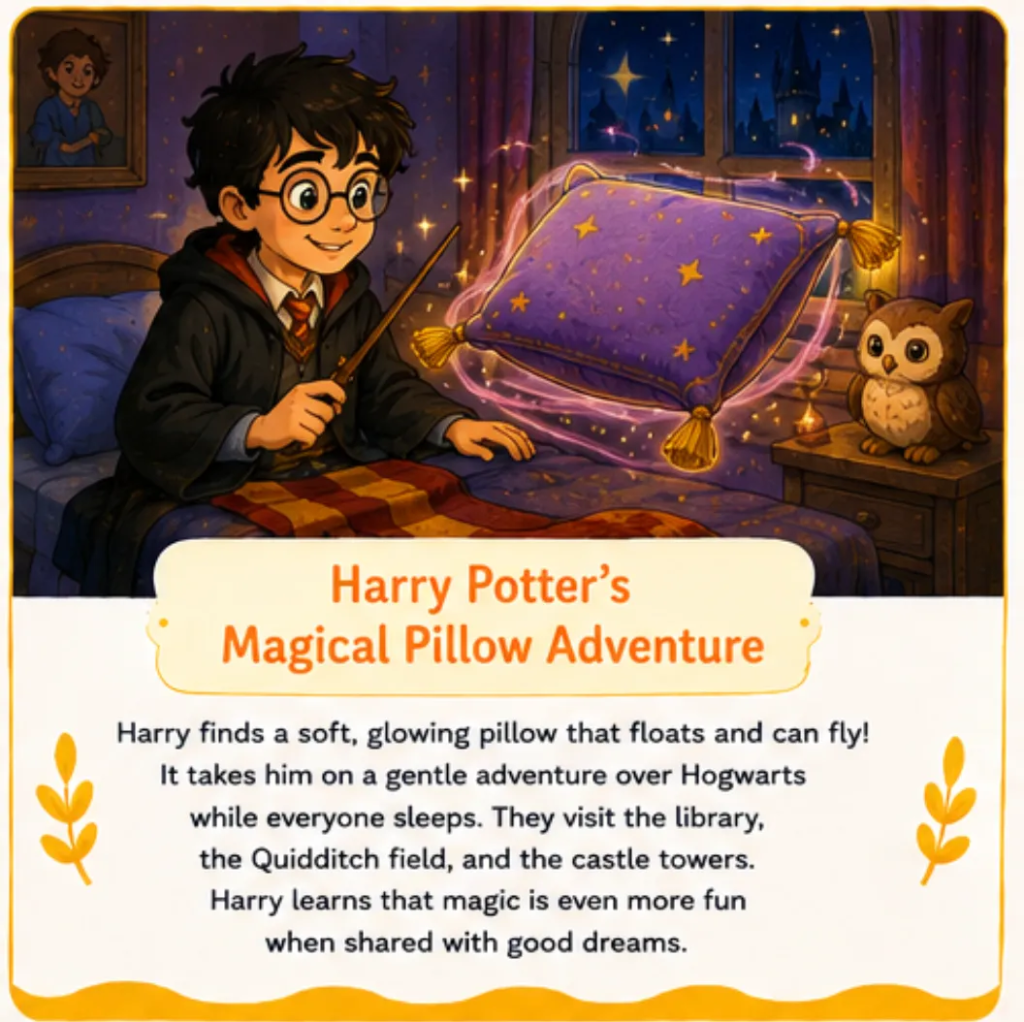 Harry Potter's Magical Pillow Adventure - Harry Potter Bedtime Story for Kids