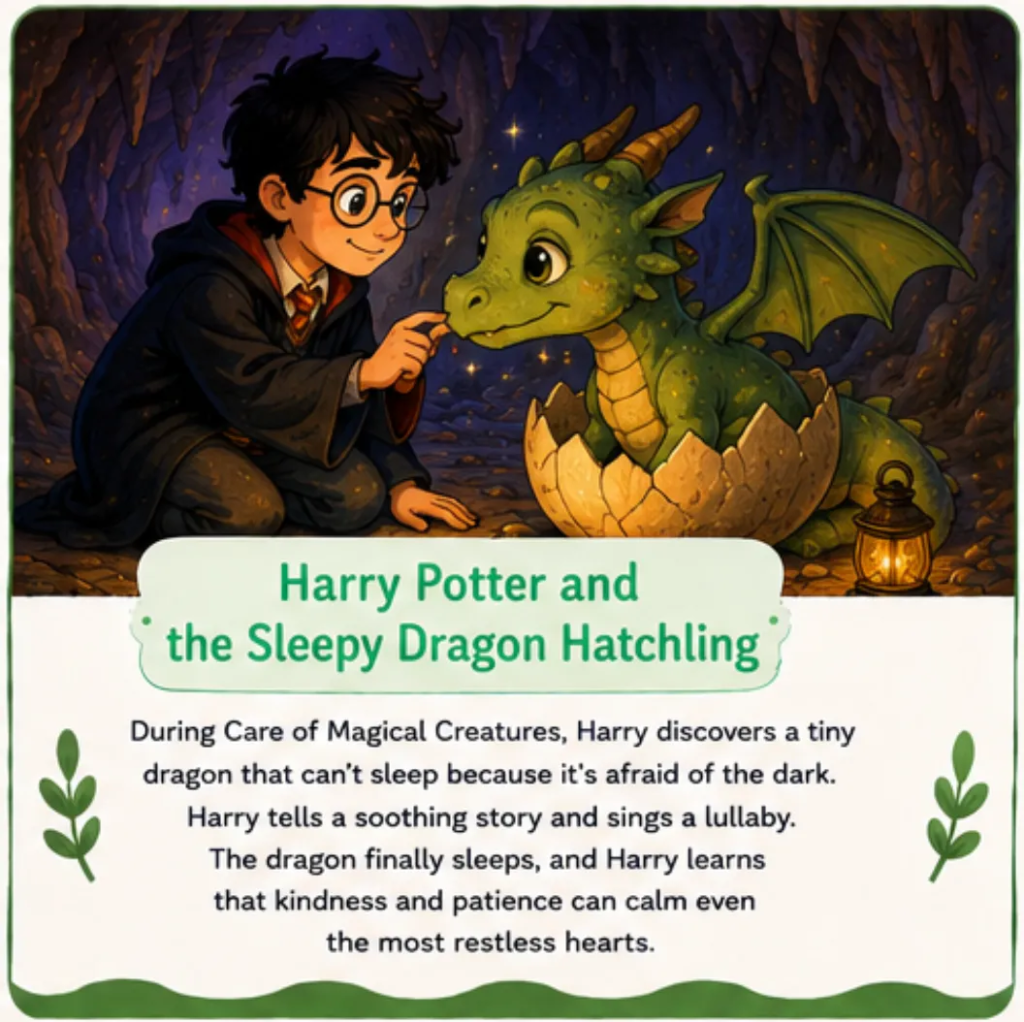 Harry Potter and the Sleepy Dragon Hatchling - Harry Potter Bedtime Story for Kids