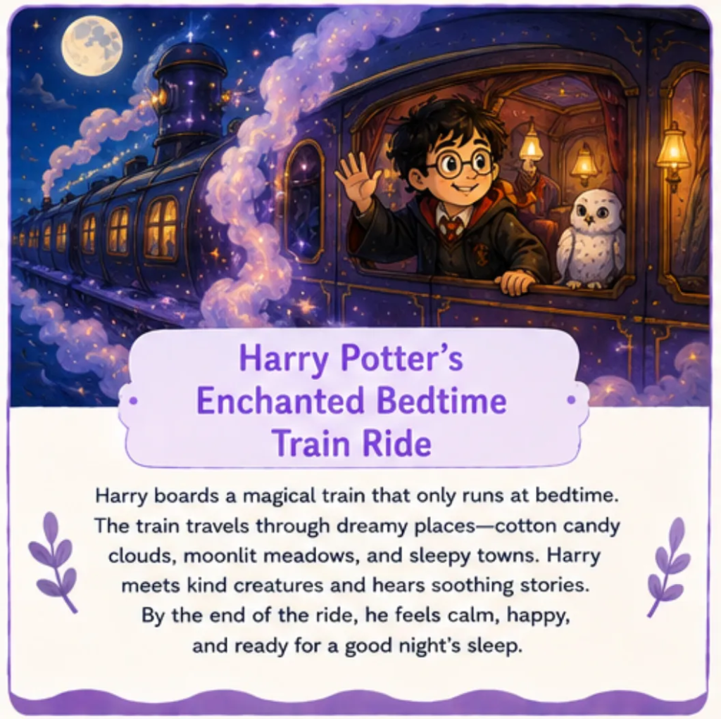 Harry Potter's Enchanted Bedtime Train Ride - Harry Potter Bedtime Story for Kids
