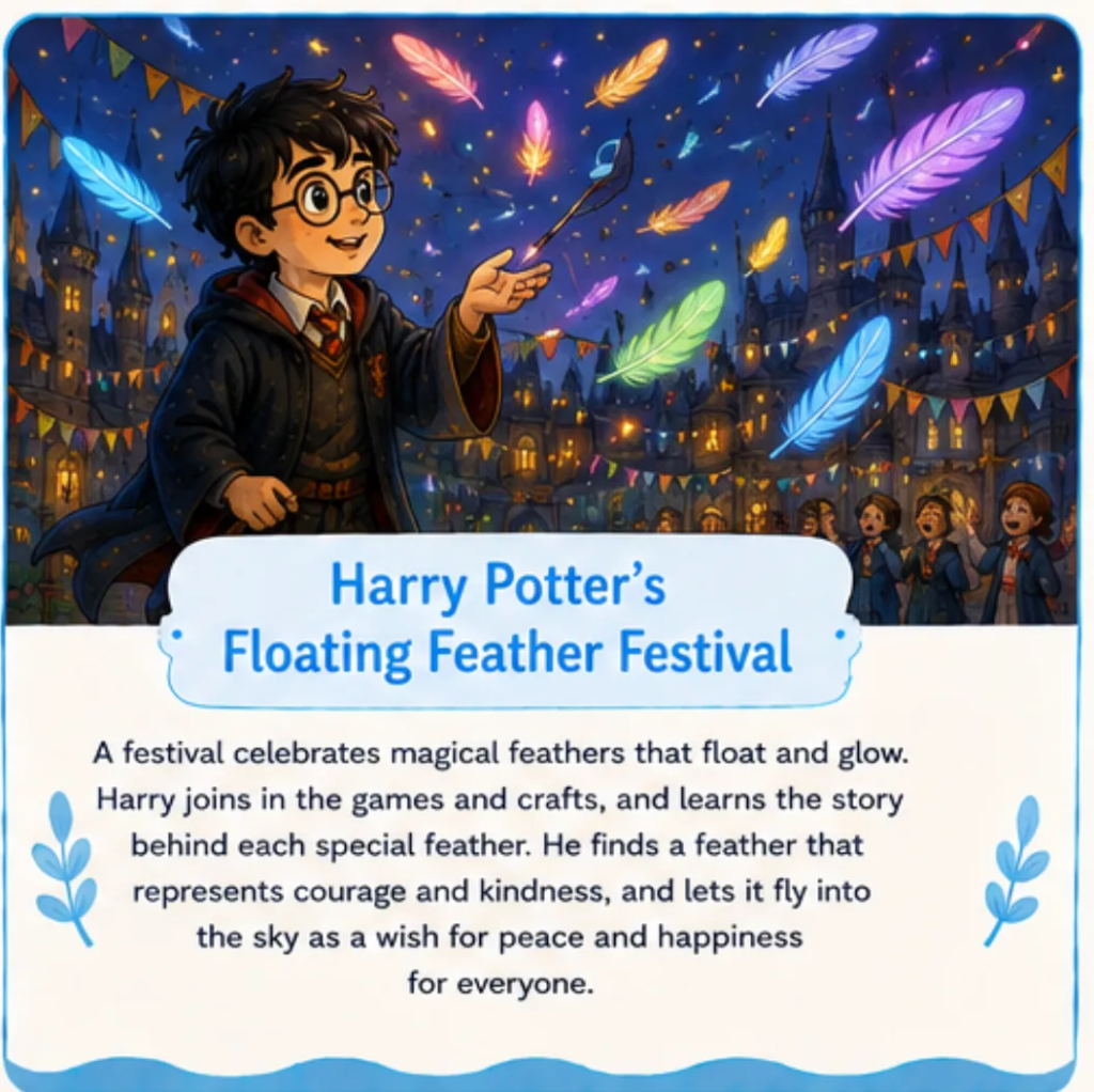 Harry Potter's Floating Feather Festival - Harry Potter Bedtime Story for Kids