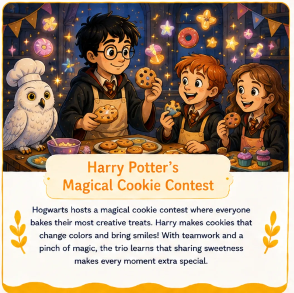 Harry Potter's Magical Cookie Contest - Harry Potter Bedtime Story for Kids