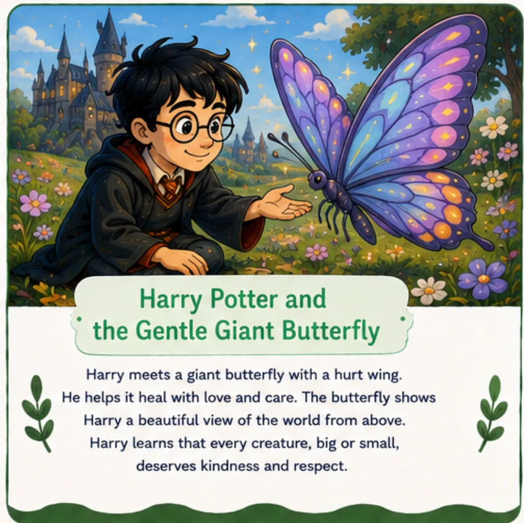 Harry Potter and the Gentle Giant Butterfly - Harry Potter Bedtime Story for Kids