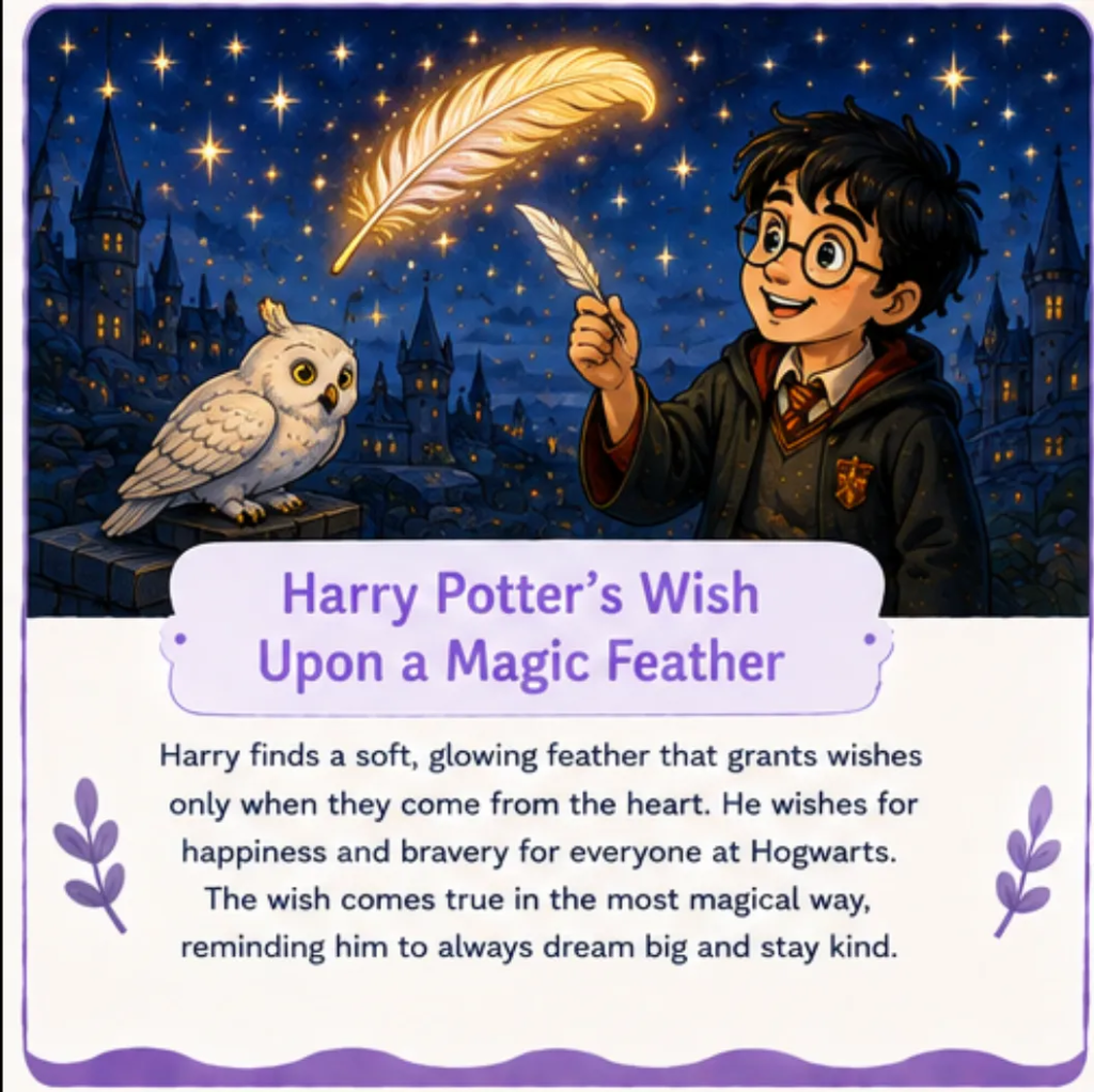 Harry Potter and the Wish Upon a Magic Feather - Harry Potter Bedtime Story for Kids