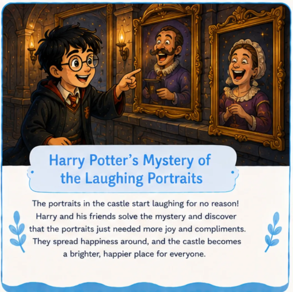 Harry Potter and the Mystery of the Laughing Portraits - Harry Potter Bedtime Story for Kids