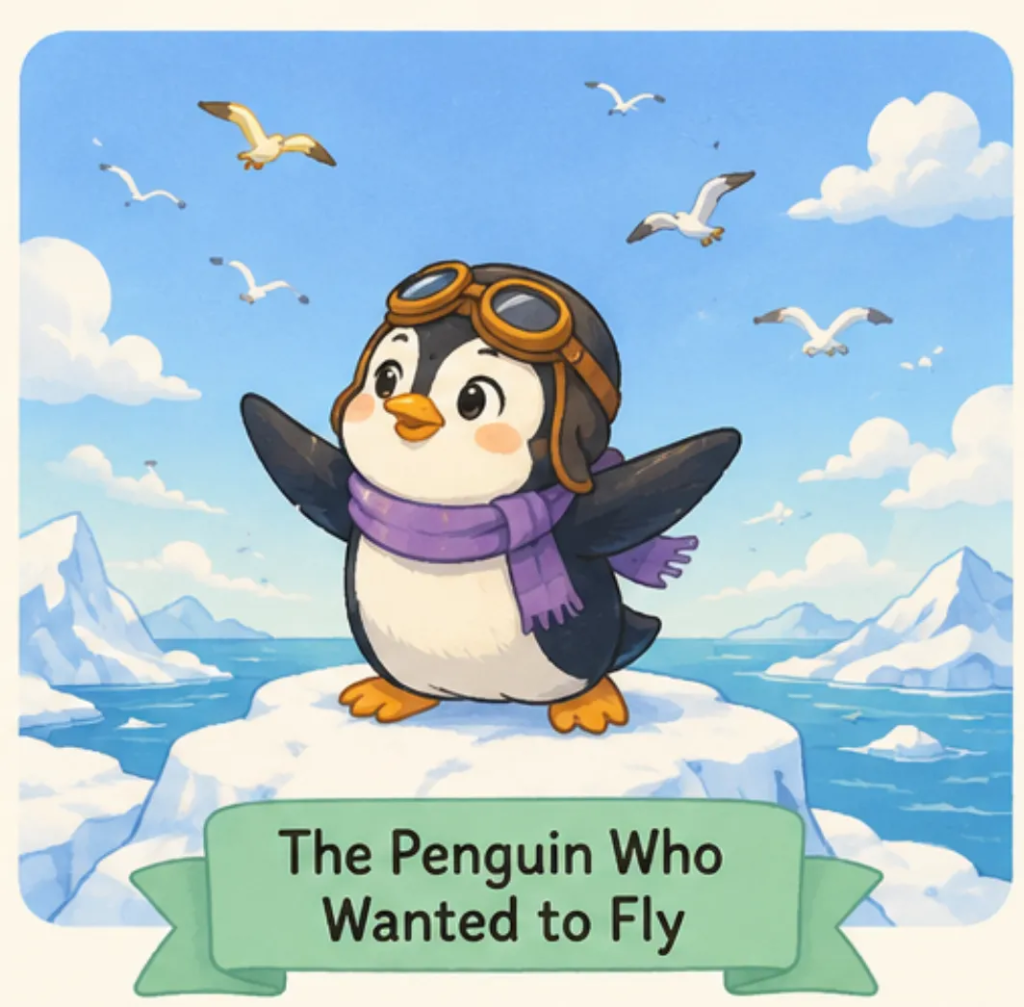  The Penguin Who Wanted to Fly - Short Stories for Kids With Pictures