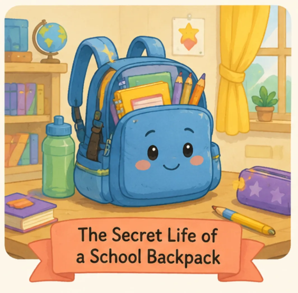  The Secret Life of a School Backpack - Short Stories for Kids With Pictures
