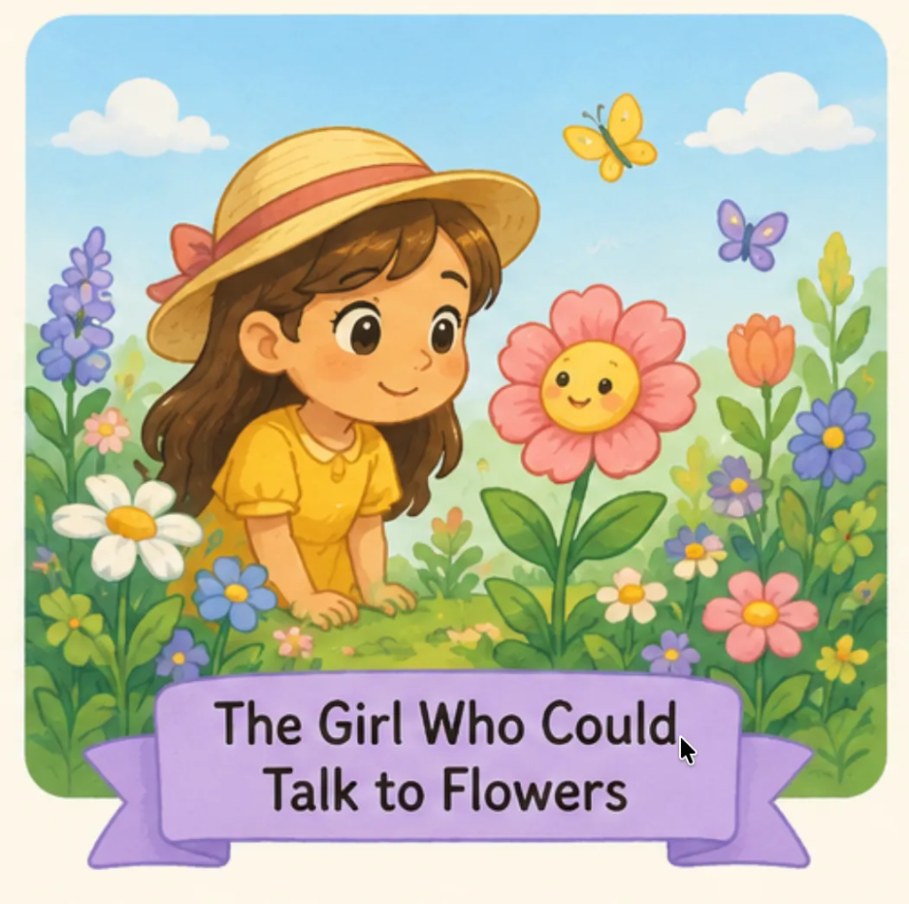  The Girl Who Could Talk to Flowers - Short Stories for Kids With Pictures