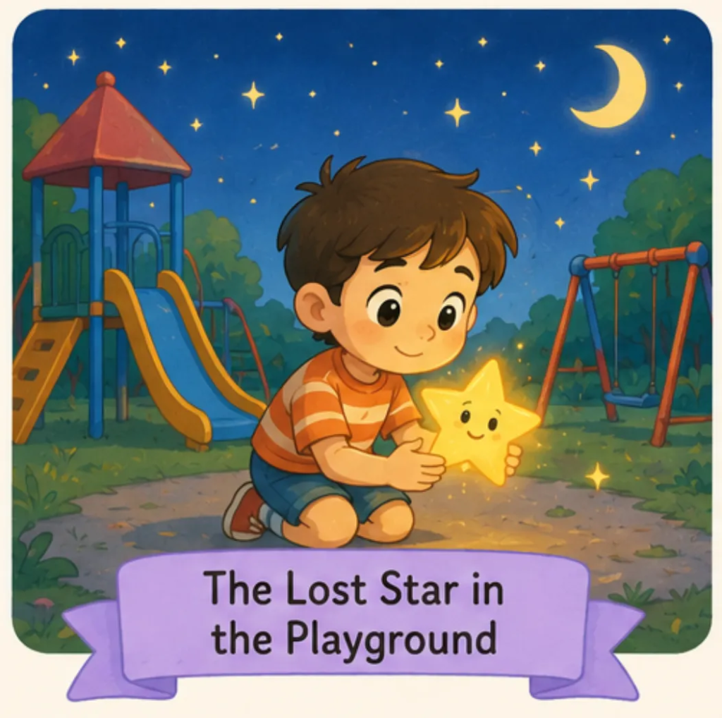 The Lost Star in the Playground  - Short Stories for Kids With Pictures