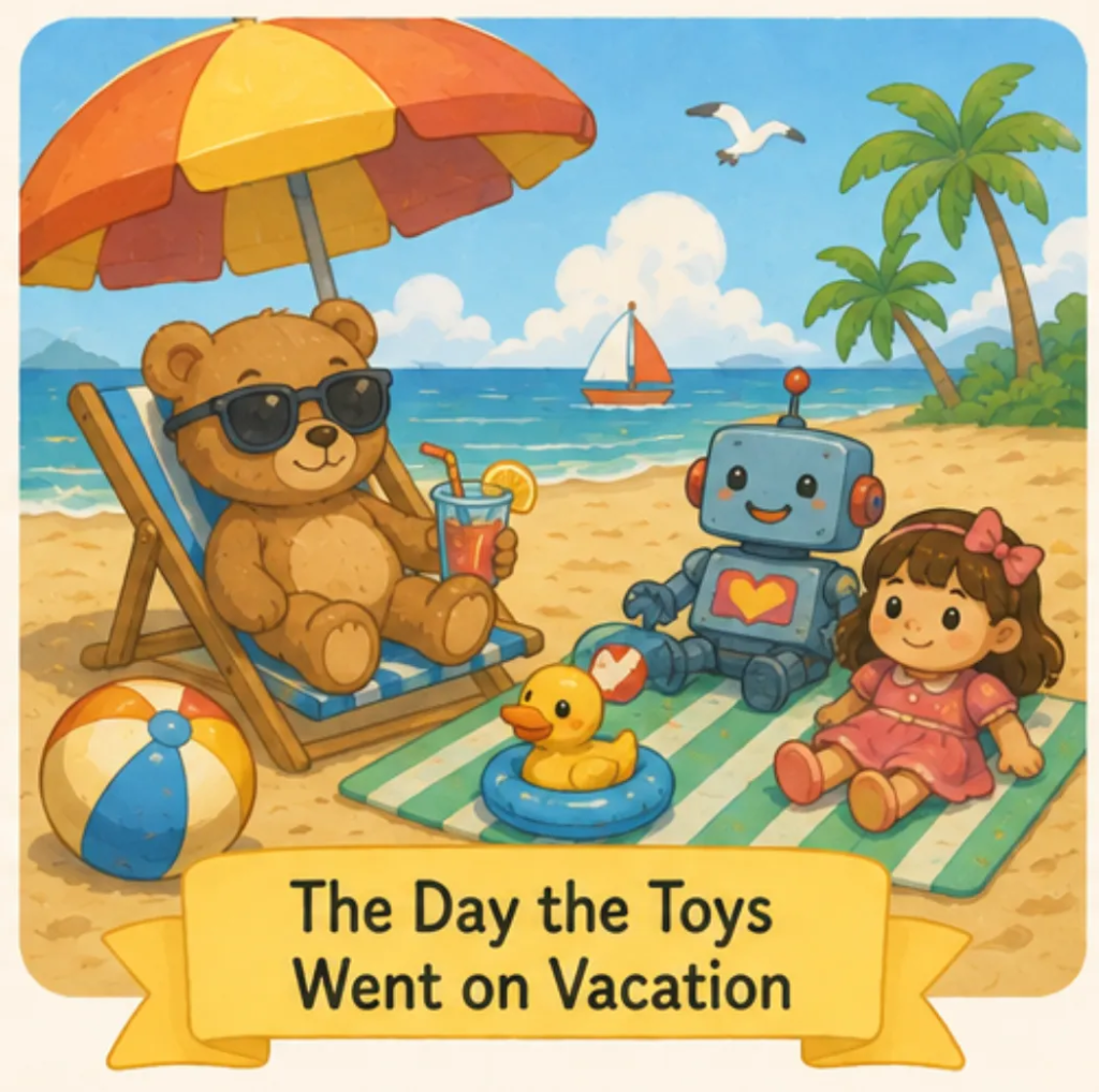 The Day the Toys Went on Vacation  - Short Stories for Kids With Pictures
