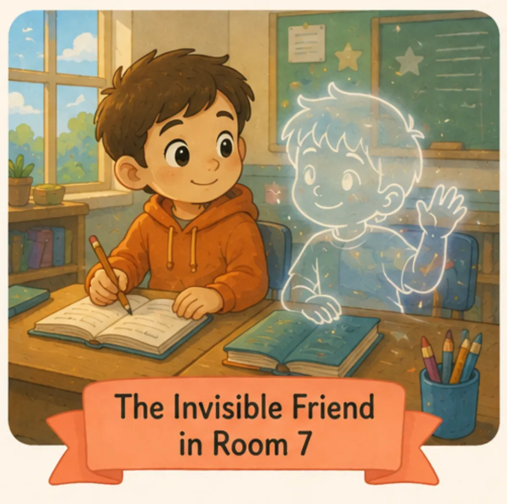  The Invisible Friend in Room 7 - Short Stories for Kids With Pictures