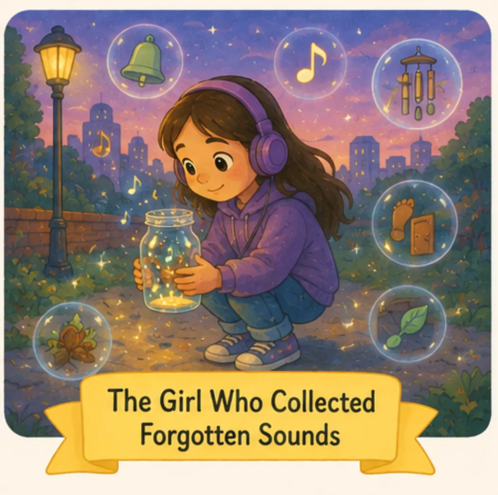 The Girl Who Collected Forgotten Sounds  - Short Stories for Kids With Pictures