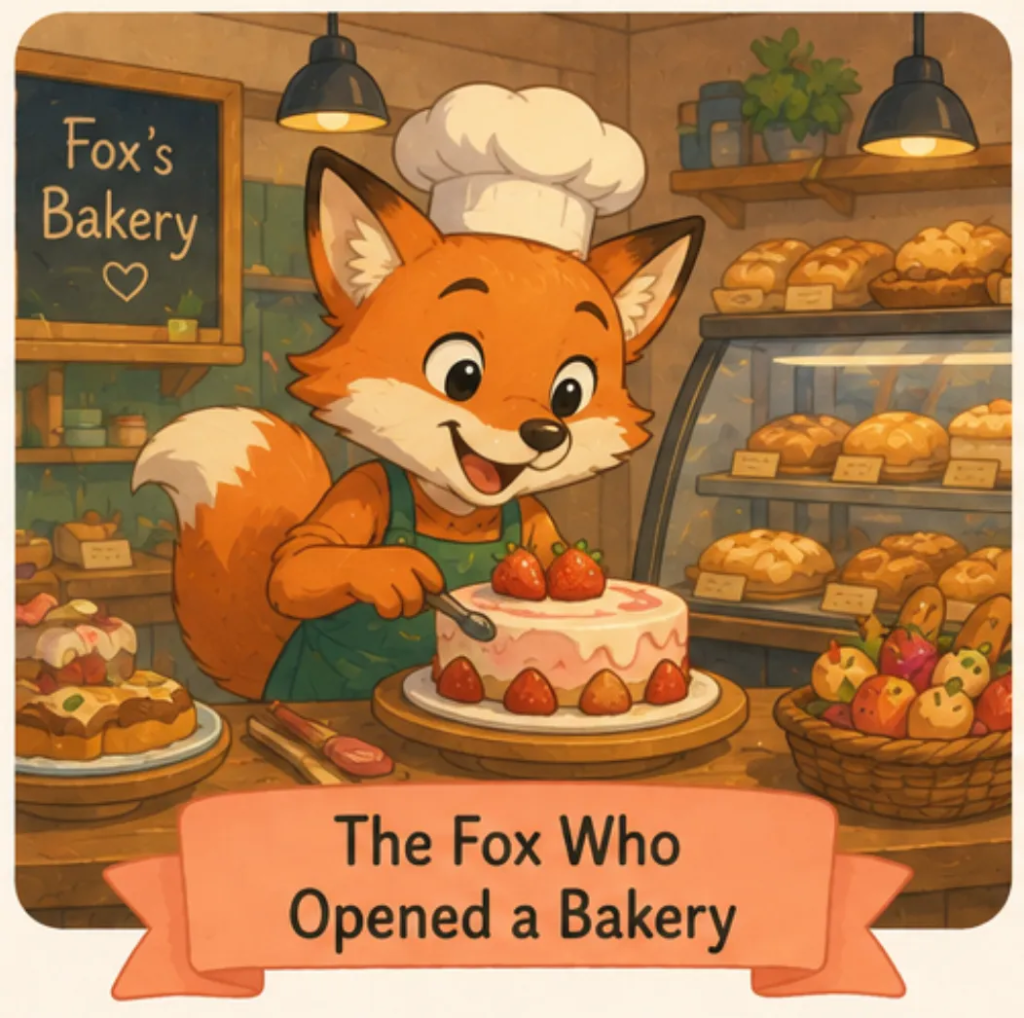  The Fox Who Opened a Bakery - Short Stories for Kids With Pictures