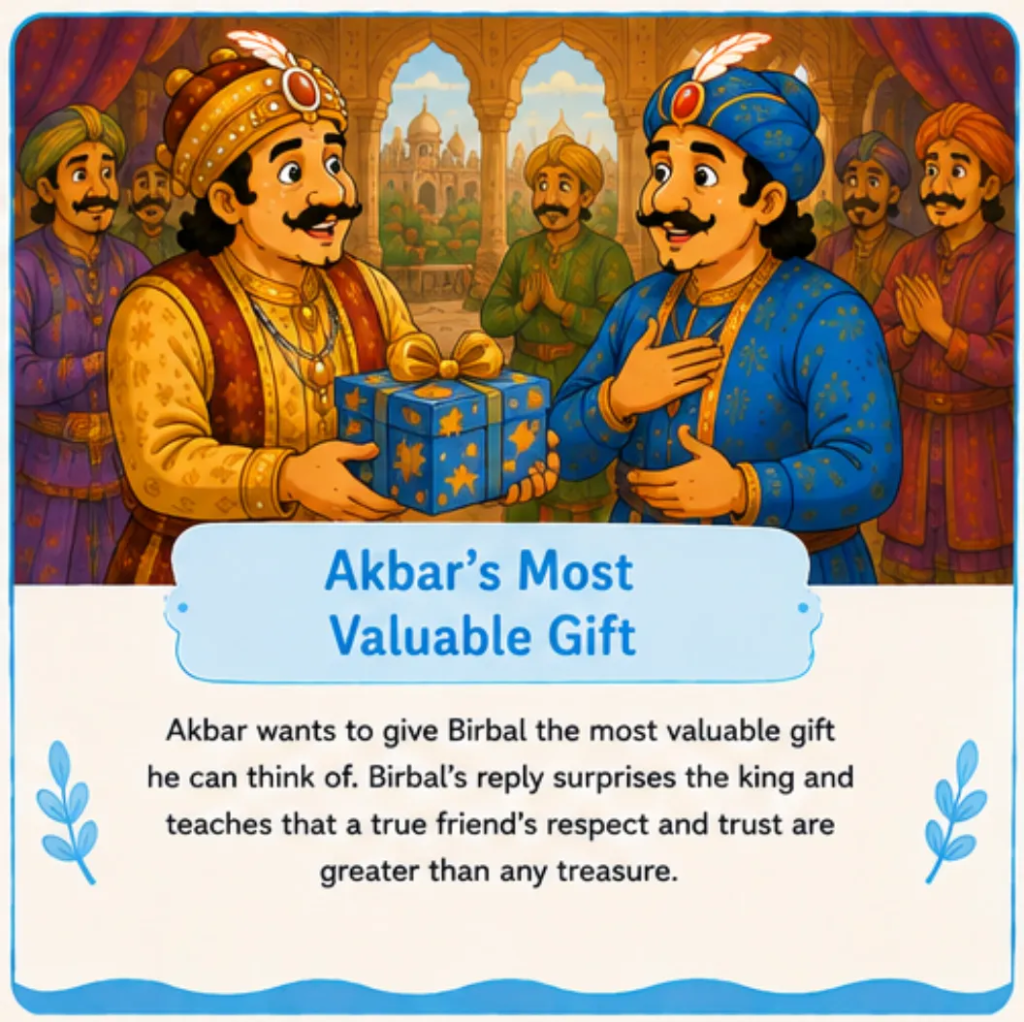 Akbar's Most Valuable Gift - Short Story of Akbar and Birbal in English