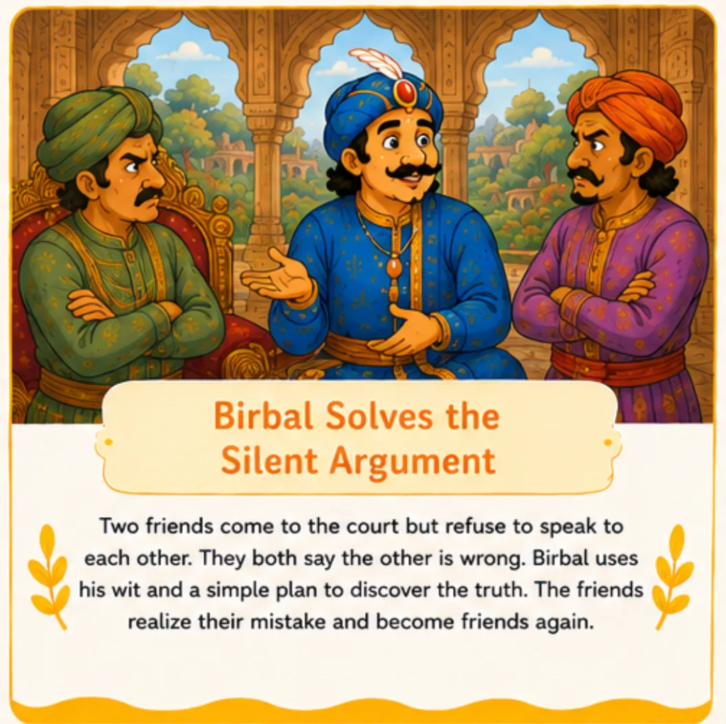 Birbal Solves the Silent Argument - Short Story of Akbar and Birbal in English