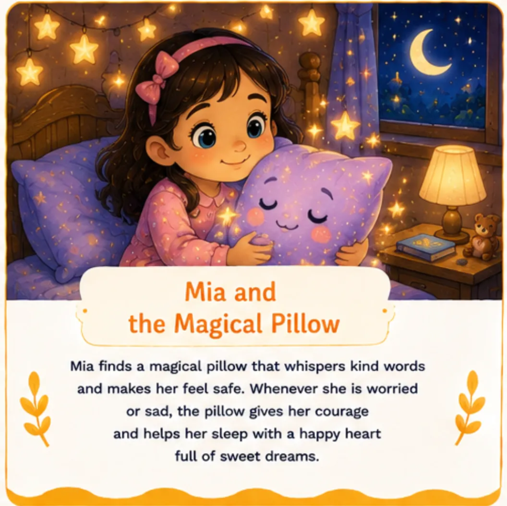 Mia and the Magical Pillow - Short Children's Bedtime Stories
