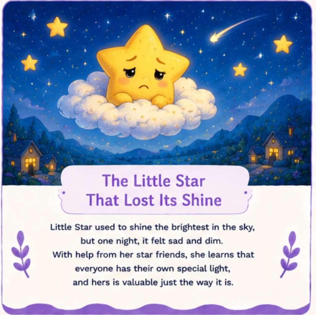 The Little Star That Lost Its Shine - Short Children's Bedtime Stories