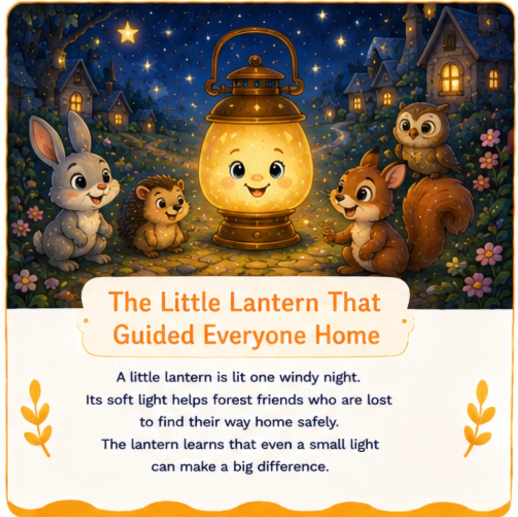 The Little Lantern That Guided Everyone Home - Short Children's Bedtime Stories