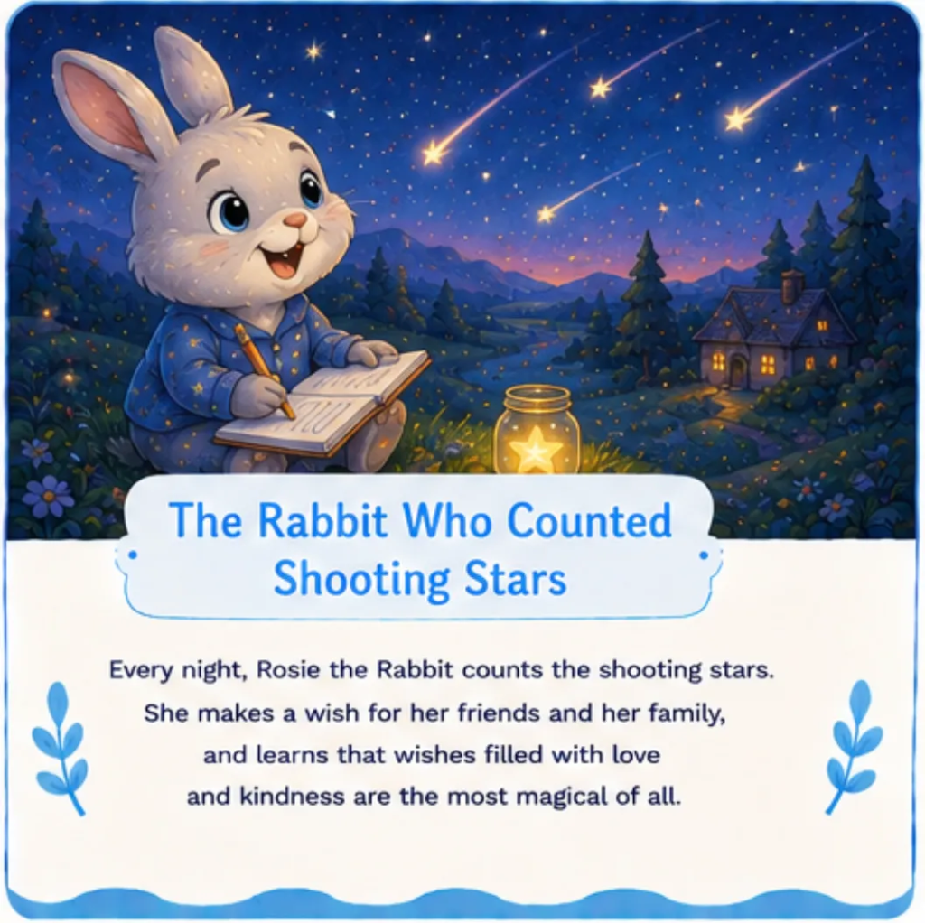 The Rabbit Who Counted Shooting Stars - Short Children's Bedtime Stories