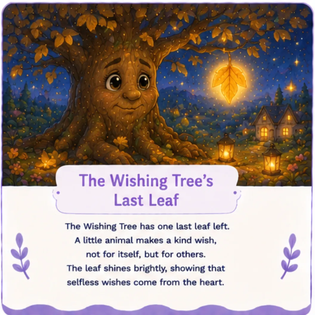 The Wishing Tree's Last Leaf - Short Children's Bedtime Stories