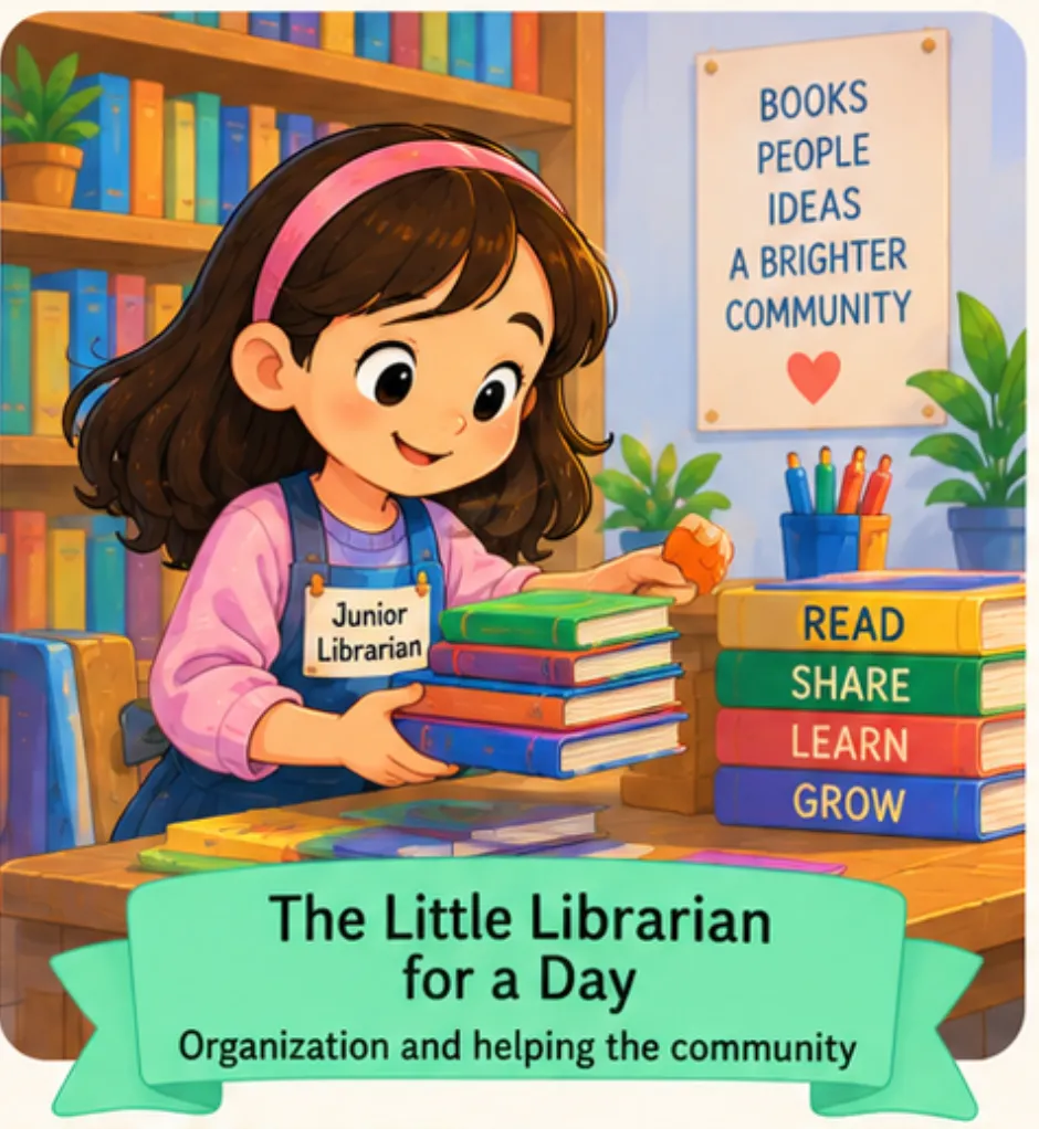 The Little Librarian for a Day - Easy Short Stories for Kids