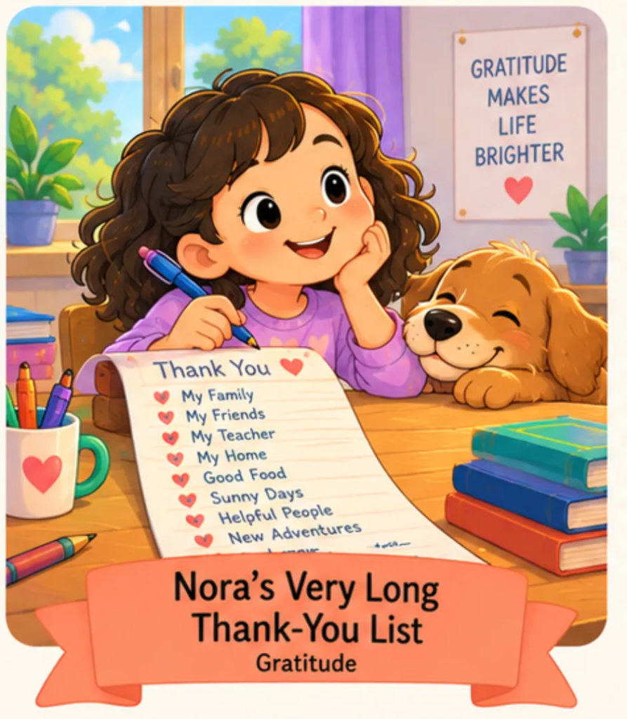 Nora’s Very Long Thank-You List - Easy Short Stories for Kids
