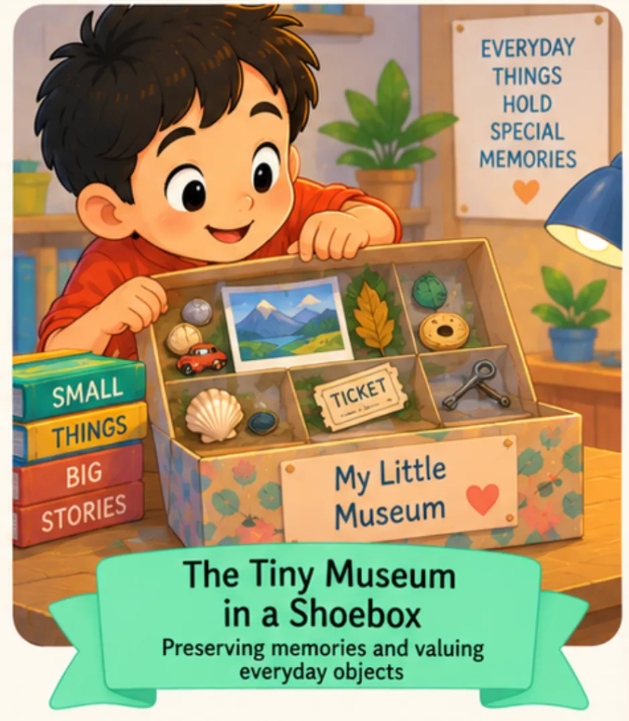 The Tiny Museum in a Shoebox - Easy Short Stories for Kids