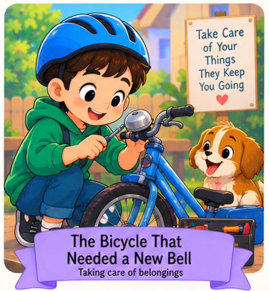 The Bicycle That Needed a New Bell - Easy Short Stories for Kids