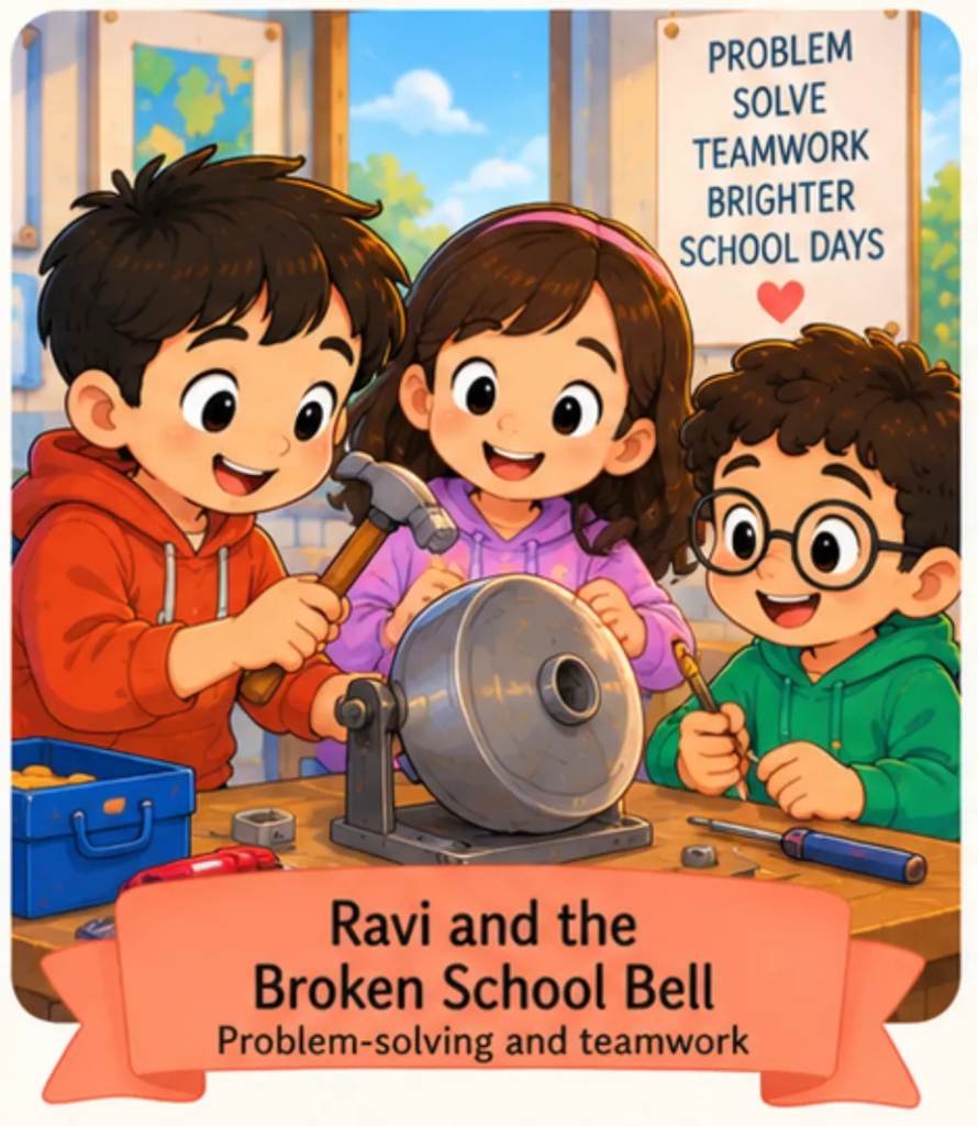 Ravi and the Broken School Bell - Easy Short Stories for Kids