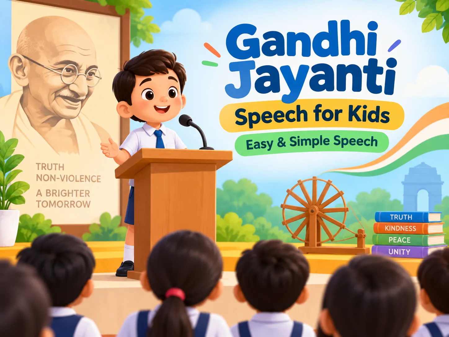 Gandhi Jayanti Speech for Kids