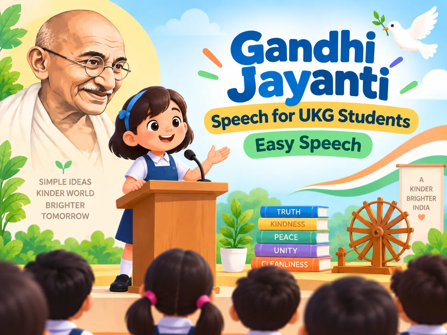 Gandhi Jayanti Speech for UKG Students