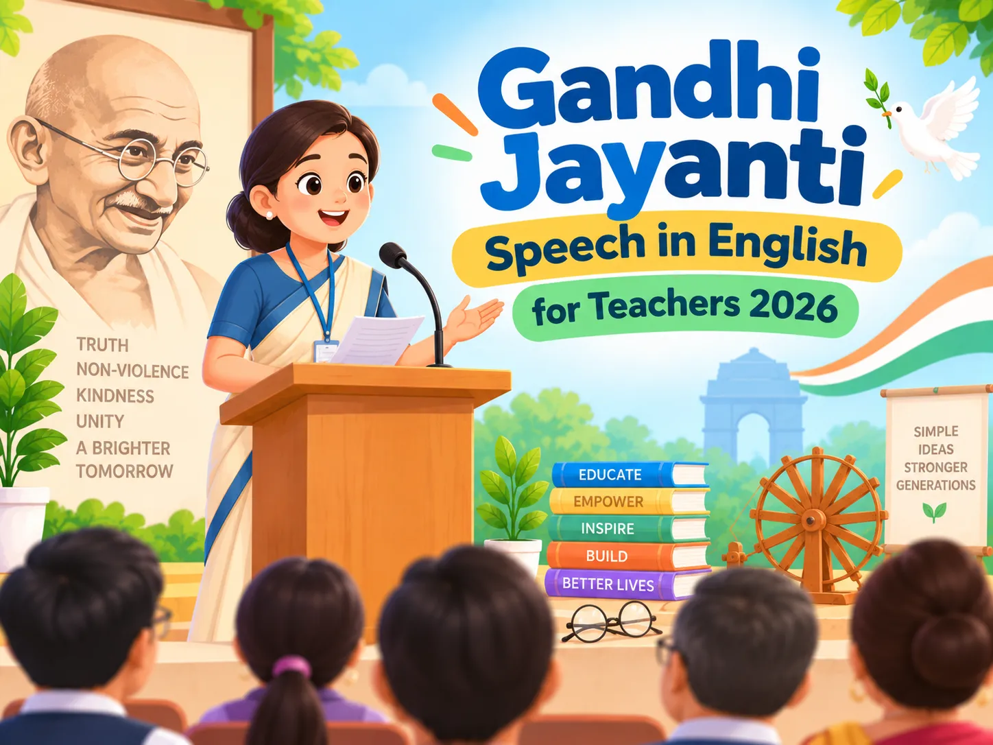 Gandhi Jayanti Speech in English for Teachers